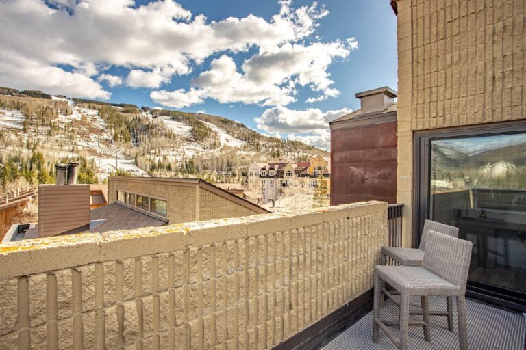 Rooftop Vail Mountain and Golden Peak Views